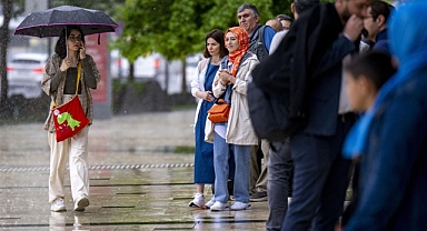 Başkentte yağışlı hava