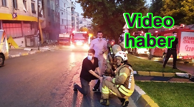 Bahçelievler'de yaşanan patlama anı kamerada