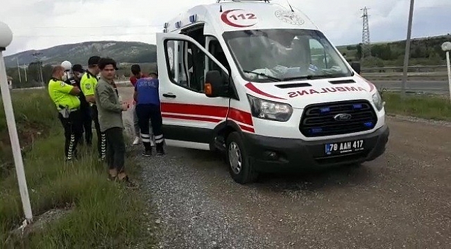 Benzinliğe girerken yoldan çıkarak takla attı