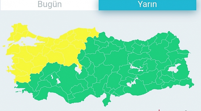 Bursa için meteorolojiden yarın da 'sarı' uyarı geldi