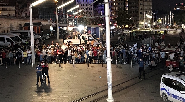 İstiklal Caddesi'nde panik anları