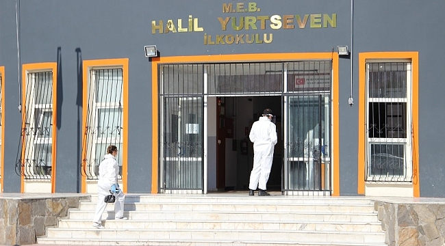 Korona virüs tanısı konulan öğrenci okulda tek başına sınava girdi