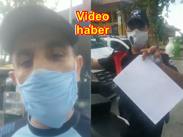 Maske cezası yerken canlı yayınladı