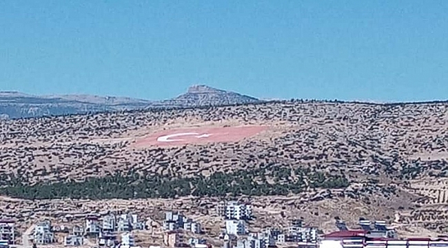 Mersin'deki Dev Türk Bayrağı ilgisizlikten soldu