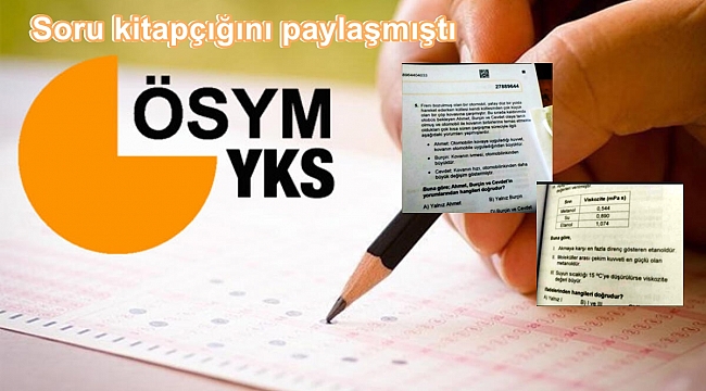 YKS'de soruların fotoğrafını çeken kişi gözaltına alındı!