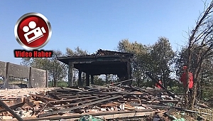 Havai fişek fabrikasından geriye beton bloklar kaldı