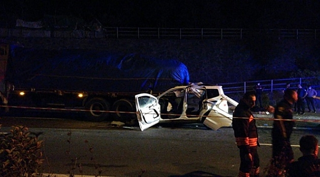 Trabzon'da korkunç kaza, 4 ölü var