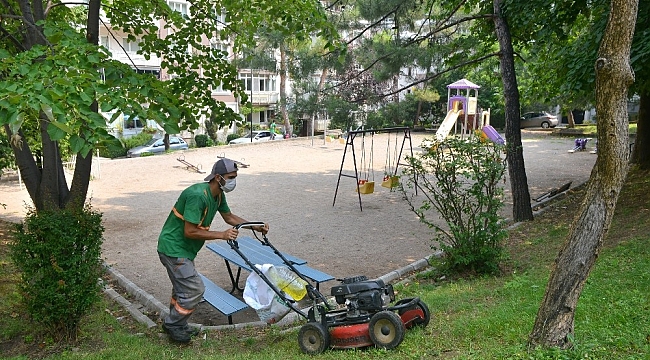 Yıldırım'ın Park ve bahçelerinde yoğun mesai
