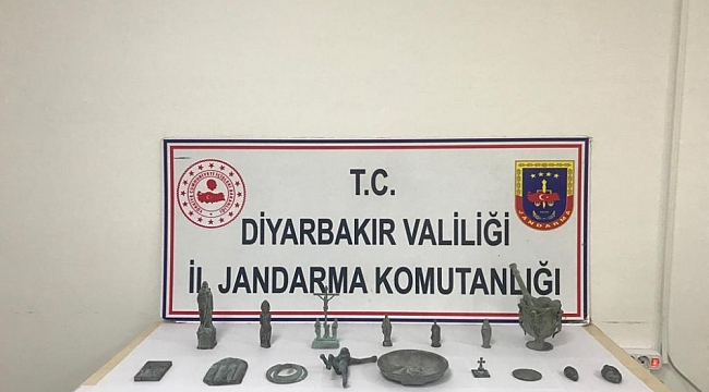 Diyarbakır'da tarihi eser kaçakçılığı operasyonu
