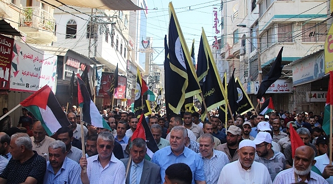 Gazze'de BAE-İsrail anlaşması protesto edildi