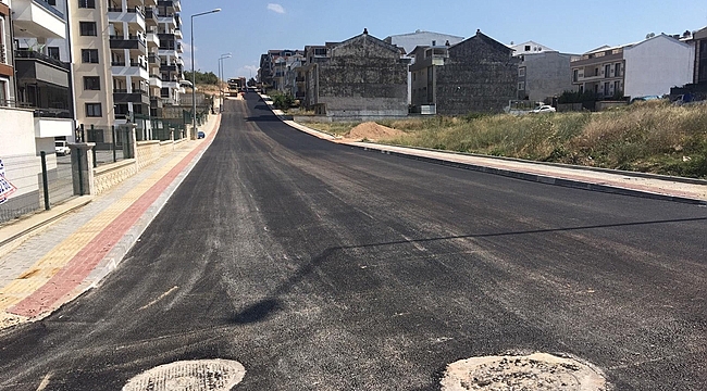 İmara açılan yeni yollar asfaltlanıyor