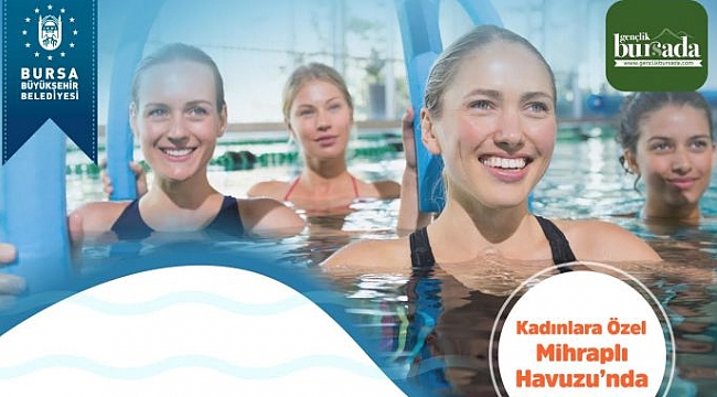 Kadınlara özel suda cimnastik