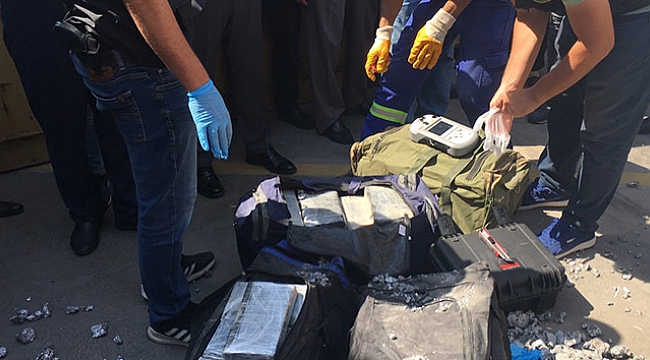 Kocaeli'de bir konteynerde 540 kilo eroin ele geçirildi