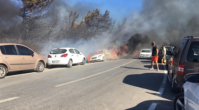Onlarca araç alev alev yandı, bilanço ağır oldu
