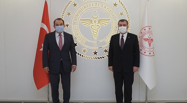 Sağlık Bakanı Koca, Türk Konseyi Genel Sekreterini kabul etti