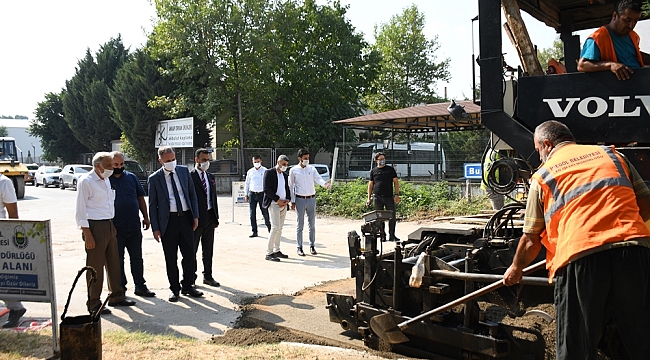 İnegöl beton yollar ile kaplanmaya devam ediyor