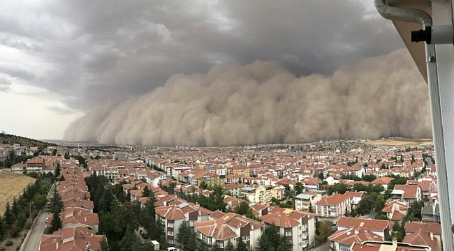 Kum fırtınaları için korkutan uyarı