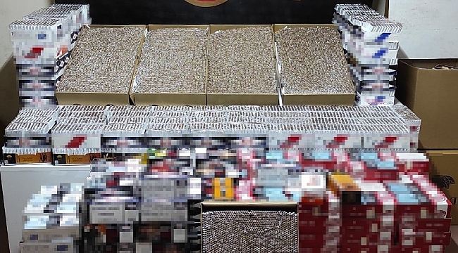 Bursa'da kaçak sigara imalathanesine baskın