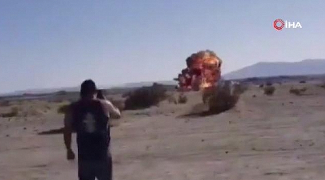 California'da yakıt ikmali yapan F-35 tipi savaş uçağı düştü