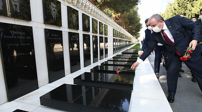 TBMM Başkanı Şentop, Azerbaycan ve Türk şehitliklerini ziyaret etti