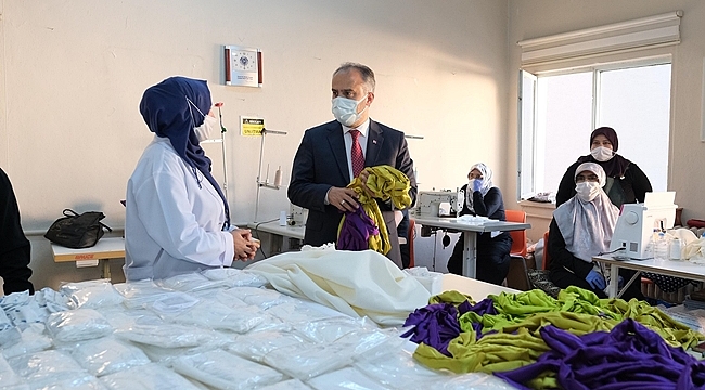 Üreten kadınlara moral ziyareti