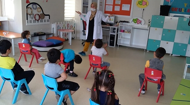 Yıldırımlı miniklere hijyen eğitimi