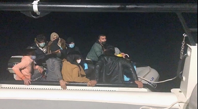 17 düzensiz göçmen kurtarıldı