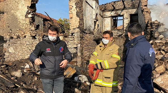 5 evin kül olduğu yangında kayıp olan yaşlı kadının cansız bedenine ulaşıldı