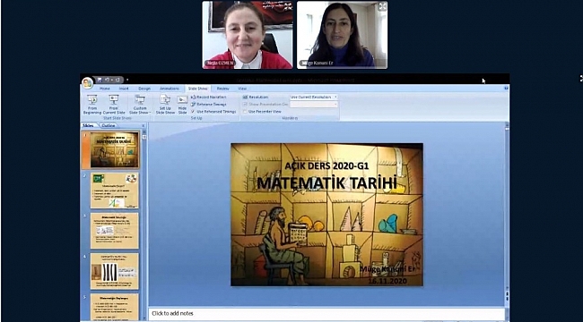 Açık derste matematik tarihi anlatıldı
