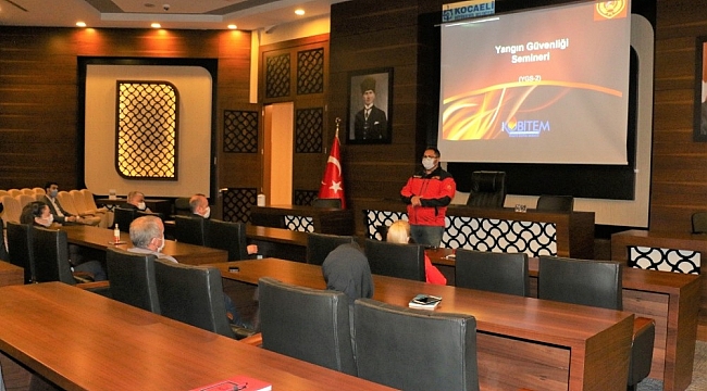 Acil durum ekiplerine "Yangın Güvenliği Semineri" verildi