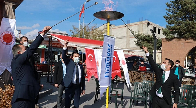 Ahlat'a doğalgaz ateşi yakıldı