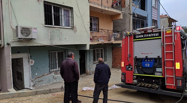 Alevlerden kaçmak için balkondan atladı