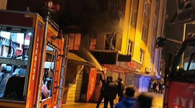 Apartmanda yangın paniği