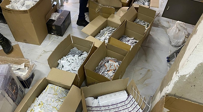 Ataşehir'de sahte ilaç imalatı yapan iş yerine operasyon