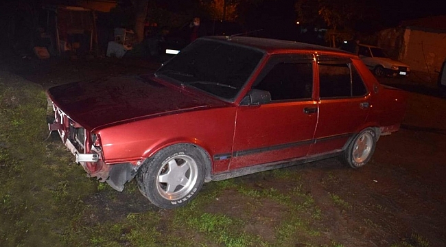 Bafra'da çalınan otomobil bulundu