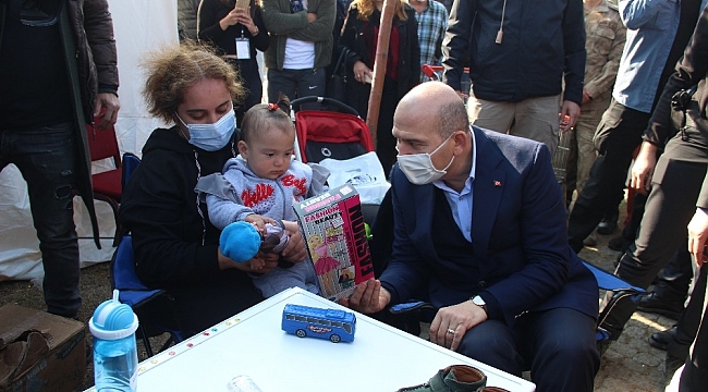 Bakan Soylu'dan Ayda'ya ziyaret