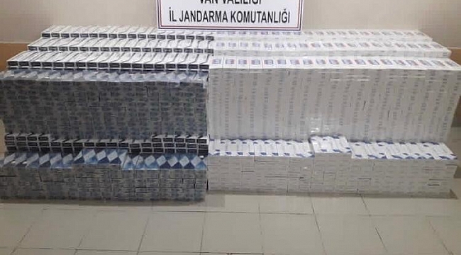 Başkale'de 38 bin 750 paket kaçak sigara ele geçirildi
