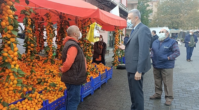 Başkan Biçer, halk pazarını denetledi