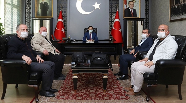 Başkan İşeri, Kaymakam Koç ile bir araya geldi