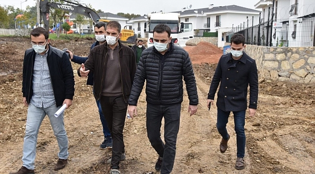 Başkan Özlü, çalışmaları yerinde inceliyor