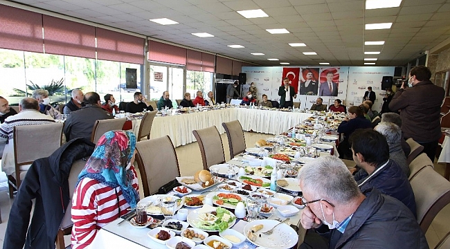 Başkan Sandal, depremden etkilenen apartman görevlileriyle buluştu