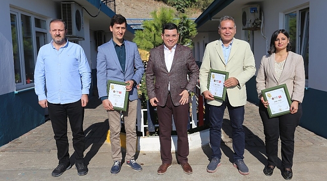 Başkan Tütüncü'den başarının mimarlarına teşekkür belgesi