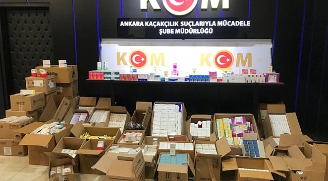 Başkent'te kaçak alkol ve ilaç operasyonu