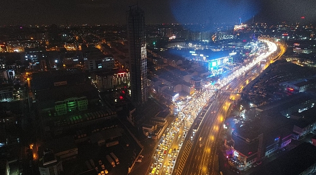 Beylikdüzü Ambarlı liman yolunda trafik sorunu