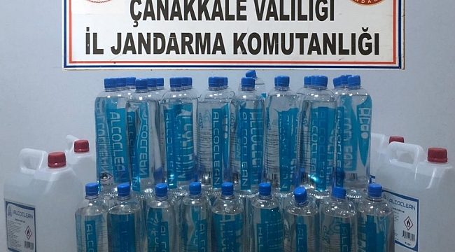 Biga'da sahte içki operasyonu: 3 gözaltı