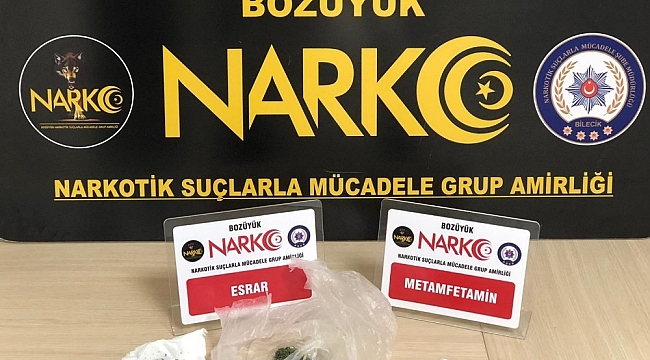 Bozüyük'te uyuşturucu operasyonu