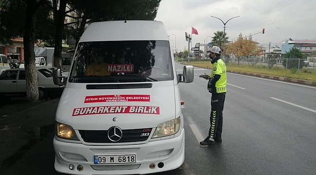 Buharkent'te Korona virüs denetimi