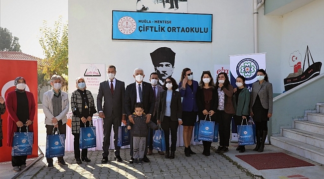 Büyükşehir'den köy okullarına kitap desteği