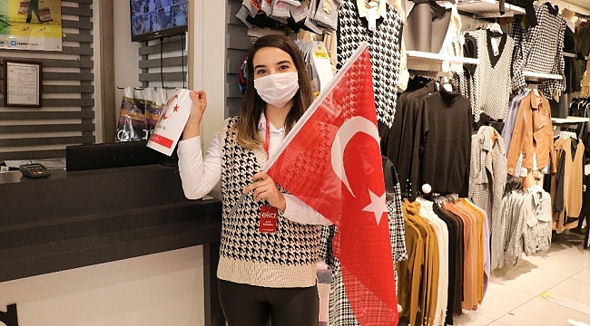 Büyükşehirden vatandaşlara Türk bayrağı
