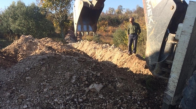 Büyüksusuz Köyü isale hattı yenilendi